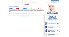 Desktop Screenshot of coldsorepedia.com