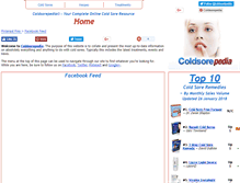 Tablet Screenshot of coldsorepedia.com